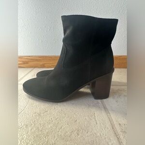 Lucky Brand Women's Size 11 Jozelyn Block-Heel Slouch Bootie